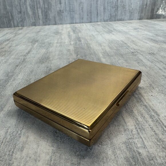 1950’s Evening Bag REME Switzerland Mother Of Pearl Gold Tone Makeup Compact - Picture 4 of 13